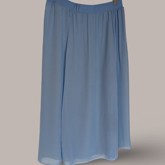 Light Blue Sheer Swimsuit / Pool / Beach Cover Up Skirt - Large - Picture 2 of 9